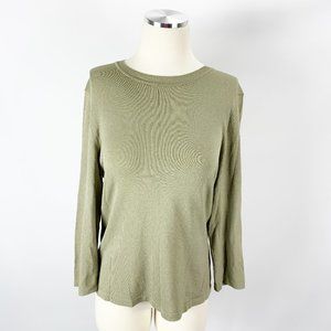 Doncaster Medium Olive Sweater Rayon Career